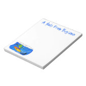 おもしろいサーフィン ノートパッド (回転)