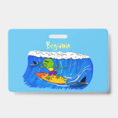 おもしろいサーフィン バッジ (裏面)