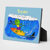 おもしろいサーフィン フォトプラーク (側面)