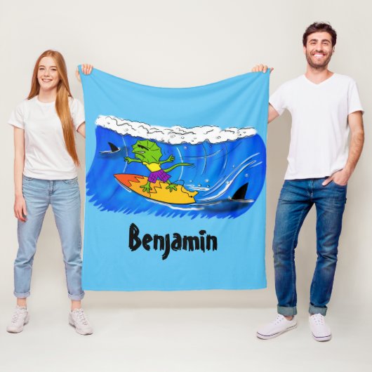 おもしろいサーフィン フリースブランケット (インサイチュ)