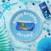 おもしろいサーフィン ペーパープレート (パーティー)