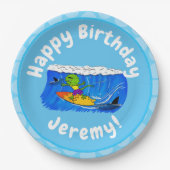 おもしろいサーフィン ペーパープレート (正面)