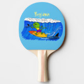 おもしろいサーフィン 卓球ラケット (裏面)
