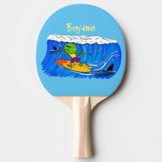 おもしろいサーフィン 卓球ラケット (正面)