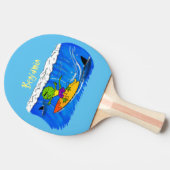 おもしろいサーフィン 卓球ラケット (横)