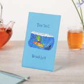 おもしろいサーフィン 台座サイン (インサイチュ)