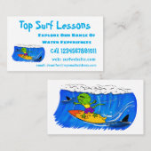 おもしろいサーフィン 名刺 (正面/裏面)