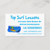 おもしろいサーフィン 名刺 (正面)