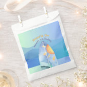 おもしろいサーフズアップ誕生日 フェイバーバッグ (クリップ留めされた状態)