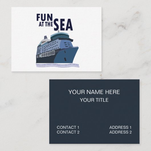 おもしろいザシークルーズ 名刺 (正面/裏面)