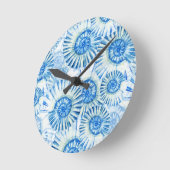 おもしろいシェルパターン ラウンド壁時計 (傾斜)