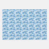 おもしろいシェルパターン ラッピングペーパーシート (正面3)