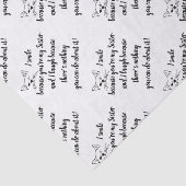 おもしろいシスターことわざ引用文かわいいウィンキング猫 薄葉紙 (詳細)