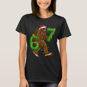 おもしろいシックスセブン 6 7 メメ ビッグフット クリスマスTシャツ Tシャツ