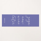 おもしろいシックパープルヨガ今すぐワイン ヨガマット (正面(横))