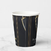 おもしろいシック・スーツ賞男性大人タキシード18誕生日 紙コップ (右)