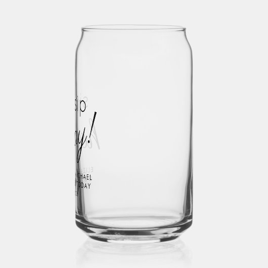 おもしろいシップホレー結婚式の引き出物 ガラス缶 (左)