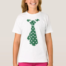 おもしろいシャムロフェイクックパターンタイ聖パトリックの日 Tシャツ