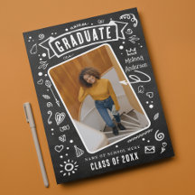 おもしろいシャルボードドードル写真卒業