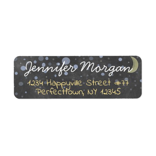 おもしろいシャルボード、イエロームーン、バブルスター ラベル (正面)