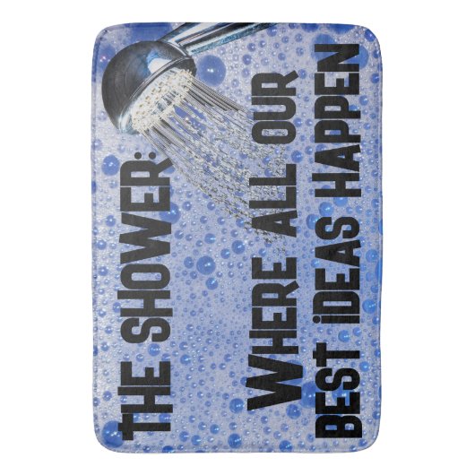 おもしろいシャワ10代のー私たちの最高のアイディアはすべて バスマット (正面縦)