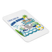 おもしろいシャークアイランドサーファー マグネット (右側)