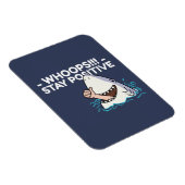 おもしろいシャーク前向きメンタルヘルス マグネット (右側)