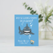 おもしろいシャーク子供へ ポストカード (スタンド正面)