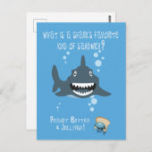 おもしろいシャーク子供へ ポストカード (正面/裏面)