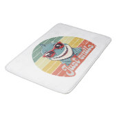 おもしろいシャーク招待状へスマイル バスマット (アングル)