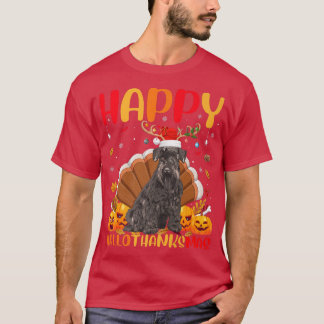 おもしろいシュナウザードッグラバーハッピーシュナウザーハローサ Tシャツ