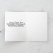 おもしろいシュナウツァークスピア折りグリーティングカード カード (内部)