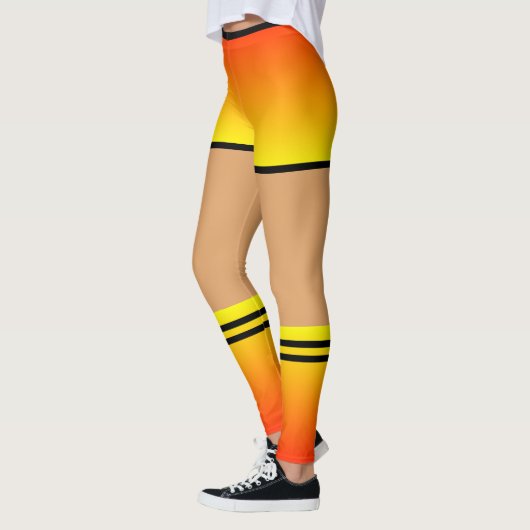 おもしろいショートソックス付きフェイクレギンス レギンス (左)