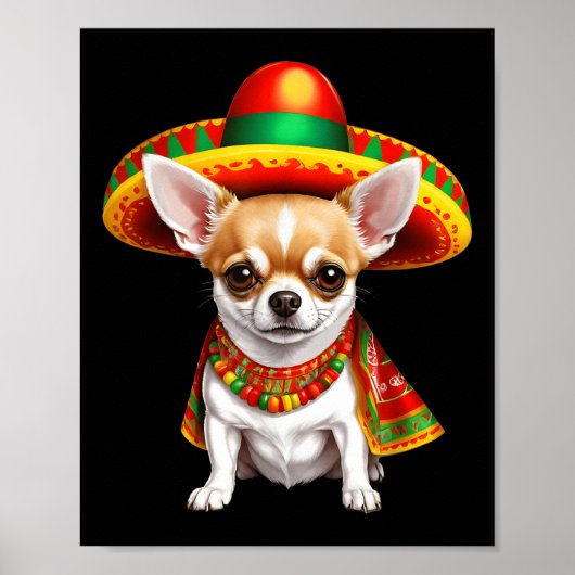 おもしろいシンコデマヨチワワ愛犬家メキシコS ポスター (正面)