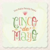 おもしろいシンコデマヨパーティー ペーパーコースター (正面)