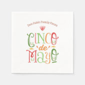 おもしろいシンコデマヨフィエスタ スタンダードカクテルナプキン (正面)