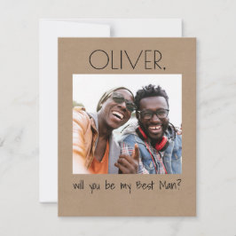 おもしろいシンプルは私のGroomsman写真になる