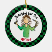 おもしろいシンプルカスタムアイディア セラミックオーナメント (正面)