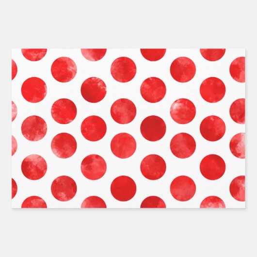 おもしろいシンプルクリスマス赤ストライプ水色モダン ラッピングペーパーシート (正面3)