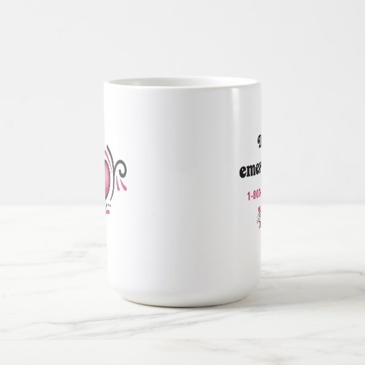 おもしろいシンプルコール母コーヒーマグ コーヒーマグカップ (中央)