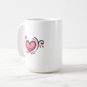 おもしろいシンプルコール母コーヒーマグ コーヒーマグカップ (正面左)