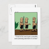 おもしろいシンプルピアス ポストカード (正面/裏面)