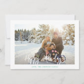 おもしろいシンプルミニマリストハッピーホリデーズフレーム写真 (正面)