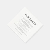 おもしろいシンプルミニマル スタンダードカクテルナプキン (角)