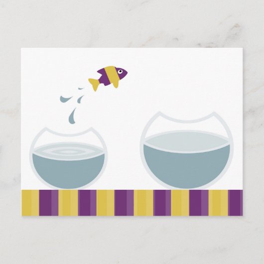 おもしろいシンプルメッセージ ポストカード (正面)