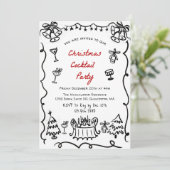 おもしろいシンプルモダンパーティー 招待状 (スタンド正面)