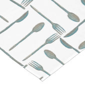 おもしろいシンプル刃物デザイン ショートテーブルランナー (コーナー)