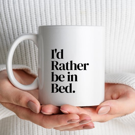 おもしろいシンプル白黒タイポグラフィ コーヒーマグカップ