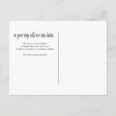 おもしろいシンプル白黒新しいホームアドレス 案内ポストカード (裏面)