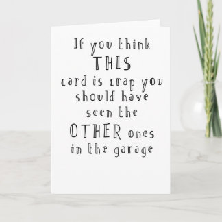 おもしろいシンプル誕生日カード カード